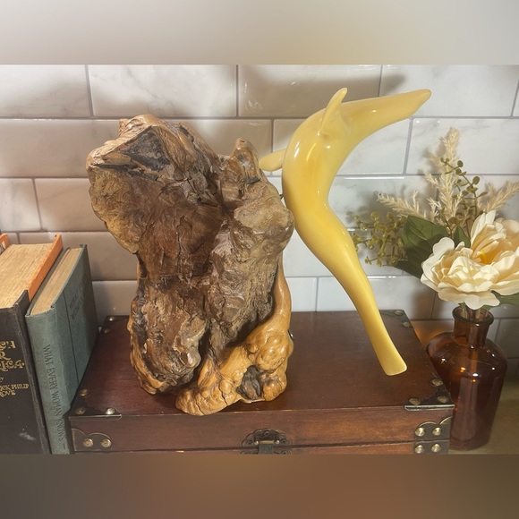 Large John Perry Single Seal On Drift Wood Sculpture - Picture 4 of 14